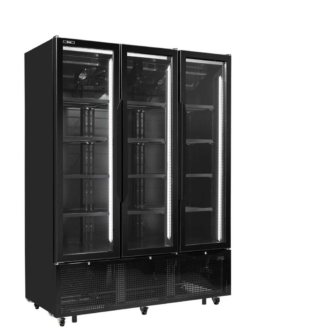 Upright vertical fridge 3 doors
