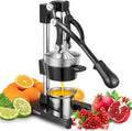 Commercial juice press chrome